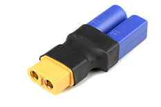 [ GF-1305-025 ] Power adapterconnector - XT-60 connector vrouw. <=> EC-5 connector man. - 1 st 
