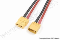 [ GF-1310-090 ] Power verlengkabel - XT60 - 14AWG Siliconen-kabel - 12cm - 1 st 
