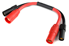 [ GF-1311-030 ] Power verlengkabel - XT-150 + AS-150 Anti Spark - 10AWG Siliconen-kabel - 12cm - 1 st 