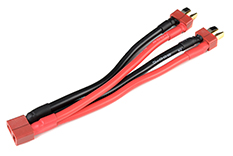 [ GF-1321-071 ] Power Y-kabel - Parallel - Deans - 12AWG Siliconen-kabel - 12cm - 1 st 