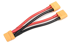 [ GF-1321-021 ] Power Y-kabel - Parallel - XT-90 - 10AWG Siliconen-kabel - 12cm - 1 st 