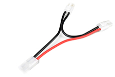 [ GF-1321-040 ] Power Y-kabel - Serieel - Tamiya - 14AWG Siliconen-kabel - 12cm - 1 st 