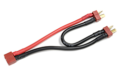 [ GF-1321-070 ] Power Y-kabel - Serieel - Deans - 12AWG Siliconen-kabel - 12cm - 1 st 