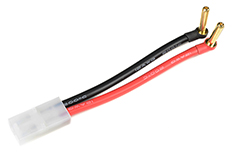 [ GF-1325-040 ] Batterij adapterkabel - Bullit 4mm Goudconnector > Tamiya Connector vrouw. - 12cm - 1 st 
