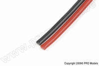 [ GF-1340-004 ] Siliconen-kabel - Superflex - 1,3mm²16AWG - 490/0.08 Strengen - 1mRood + 1m Zwart NML