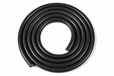 [ GF-1341-021 ] Siliconen-kabel - Powerflex PRO+ - Zwart - 10AWG - 2683/0.05 Strengen - OD 5.5mm - 1m 
