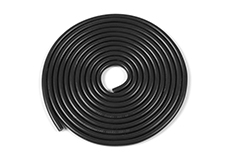 [ GF-1341-071 ] Siliconen-kabel - Powerflex PRO+ - Zwart - 20AWG - 255/0.05 Strengen - OD 1.8mm - 1m 