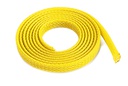 [ GF-1476-013 ] Kabel beschermhoes - Gevlochten - 6mm - Geel - 1m 