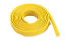[ GF-1476-023 ] Kabel beschermhoes - Gevlochten - 8mm - Geel - 1m 