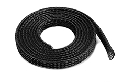 [ GF-1476-010 ] Kabel beschermhoes - Gevlochten - 6mm - Zwart - 1m 