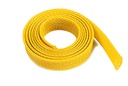 [ GF-1476-033 ] Kabel beschermhoes - Gevlochten - 10mm - Geel - 1m 