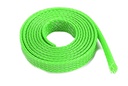 [ GF-1476-024 ] Kabel beschermhoes - Gevlochten - 8mm - Neon Groen - 1m 