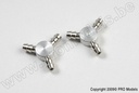 [ GF-2014-001 ] Brandstofslang verbindingsadapter Y - 2mm - 2 st 