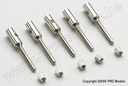 [ GF-2103-002 ] Aluminium huls met schroefdraad - M2.5 - Carbon staaf Dia. 3mm - 5 st 
