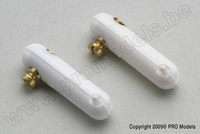 [ GF-2107-003 ] Nylon kwiklink met schroefbevestiging - Draad tot 2mm - 2 st 