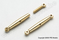[ GF-2105-003 ] Draadspanner - M3 - Messing - 2 st
