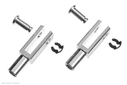 [ GF-2110-002 ] Aluminium kwiklink - heavy duty - M3 - 2 st 