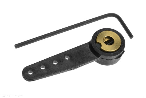 [ GF-2131-001 ] Nylon stuurhevel - Enkel - 33mm - As Dia. 4mm  - 1 st 