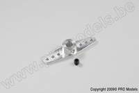 [ GF-2133-002 ] Aluminium stuurhevel - Dubbel - Kort - As Dia. 4mm - 1 st 