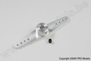 [ GF-2133-004 ] Aluminium stuurhevel - Dubbel - Lang - As Dia. 4mm - 1 st 
