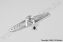 [ GF-2133-003 ] Aluminium stuurhevel - Dubbel - Lang - As Dia. 3mm - 1 st 