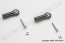 [ GF-2141-001 ] Nylon bolgewricht - M2 - Klein - M2 Kort bolgewricht - 2 st 