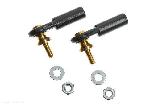[ GF-2144-001 ] Nylon bolgewricht - M3 - Groot - M3 Kort bolgewricht - 2 st 