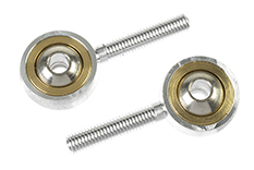 [ GF-2148-004 ] Aluminium bolgwricht - buitenschroefdraad M3 - Kogel voor M3 schroeven - 2 st 