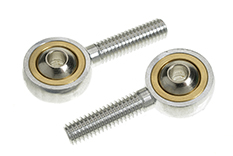 [ GF-2148-005 ] Aluminium bolgwricht - buitenschroefdraad M4 - Kogel voor M3 schroeven - 2 st 