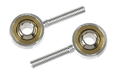 [ GF-2148-006 ] Aluminium bolgwricht - buitenschroefdraad M3 - Kogel voor M4 schroeven - 2 st 
