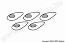 [ GF-2155-002 ] Aerodynamische sluitring - M5 schroeven - 5 st 