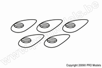 [ GF-2155-002 ] Aerodynamische sluitring - M5 schroeven - 5 st 