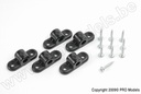 [ GF-2160-004 ] Nylon bevestigingsblok - As 6mm - 5 st