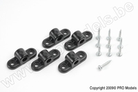 [ GF-2160-004 ] Nylon bevestigingsblok - As 6mm - 5 st