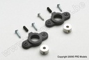 [ GF-2165-001 ] Wielkap houder - As 3mm - 2 st