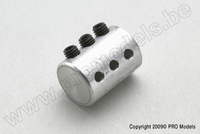 [ GF-2178-001 ] Aluminium adapter voor 3 stangen - 2mm - 1 st 