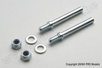 [ GF-2167-003 ] Landingsgestel wielassen - 6mm - 2 st