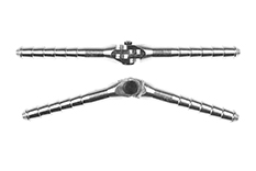 [ GF-2179-001 ] Aluminium stiftscharnier - Dia. 3x50mm - Vast - 2 st 
