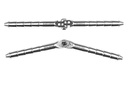 [ GF-2179-012 ] Aluminium stiftscharnier - Dia. 4.5x70mm - Demonteerbaar - 2 st 