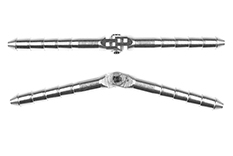 [ GF-2179-012 ] Aluminium stiftscharnier - Dia. 4.5x70mm - Demonteerbaar - 2 st 