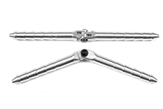 [ GF-2179-021 ] Aluminium stiftscharnier - Dia. 6x98mm - Vast - 2 st 