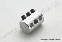 [ GF-2178-002 ] Aluminium adapter voor 3 stangen - 3mm - 1 st 