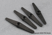[ GF-3101-002 ] Nylon servo-arm - Heavy Duty - Glasvezel versterkt - Dubbel 70mm - 25T Futaba - 2 st 