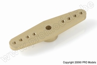 [ GF-3150-002 ] Precisie aluminium servo-arm - 7075 T-6 Alu. - Dubbel 46mm - 25T Futaba - 1 st 