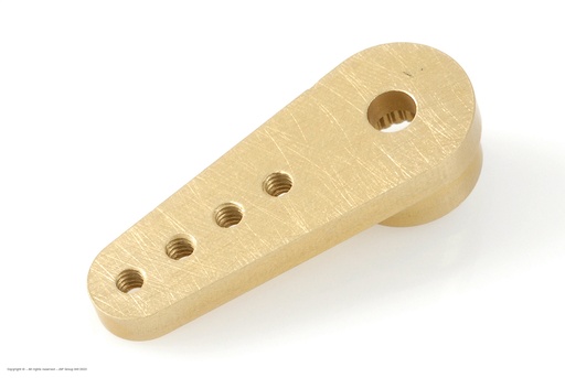 [ GF-3151-001 ] Precisie aluminium servo-arm - 7075 T-6 Alu. - Enkel 28mm - 23T JR - 1 st 