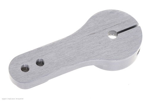 [ GF-3155-002 ] Precisie aluminium servo-arm met slot - 7075 T-6 Alu. - Enkel 36mm - 25T Futaba - 1 st 