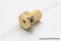 [ GF-4004-001 ] Kruiskoppeling adapter - As Dia. 2mm - 1 st 