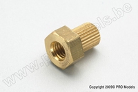[ GF-4004-008 ] Kruiskoppeling adapter - 1/4-28UNF schroefdraad - 1 st 