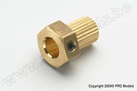 [ GF-4004-007 ] Kruiskoppeling adapter - As Dia. 6mm - 1 st 