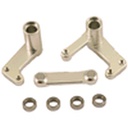 [ GH02128 ] alum steering bellcranck (silver) stampede rustler 